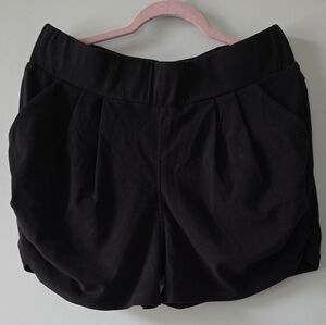 White Birch Women's High Waist Black Shorts